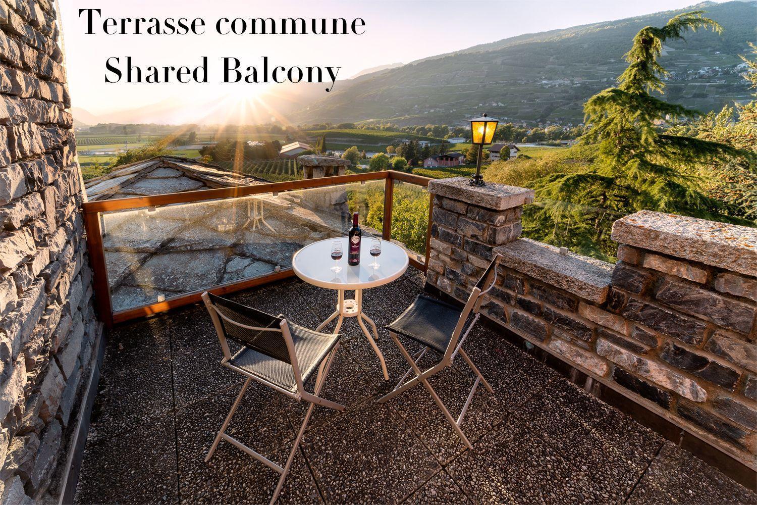 Castel De Daval Acomodação com café da manhã Sierre Exterior foto